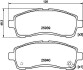 Колодки тормозные передние Suzuki Swift/Mazda 2/ Daihatsu Materia 1.2, 1.3, 1.5, 1.6 (06-) Nisshinbo NP5029 (фото 1)