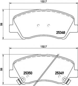 Колодки тормозные дисковые передние Hyundai Accent, i20/Kia rio 1.2, 1.4, 1.6 (11-) Nisshinbo NP6041