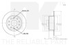 BRAKE DISC COATED NK 314307 (фото 3)