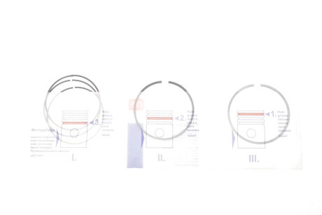 Кольца поршня std (1,2 x 1,2 x 2); ?79 NPR 120 021 0071 00