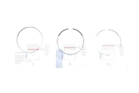 Кільця поршневі,комплект NPR 120051002500