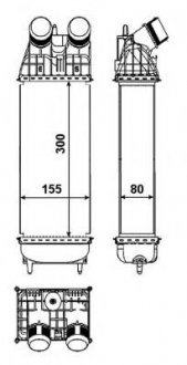 Радиатор интеркулера NRF 30460 (фото 1)