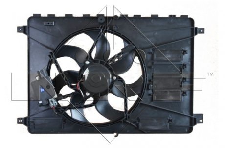 Вентилятор радиатора Ford Mondeo 2.0/2.2TDCi 07-15 (с диффузором) NRF 47593 (фото 1)