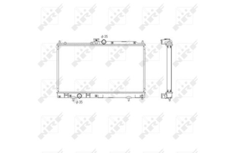 Радіатор охолодження двигуна NRF 53591 (фото 1)