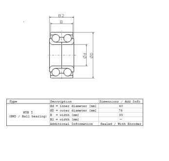 Подшипник ступицы NSK ZA-40BWD17DCA116