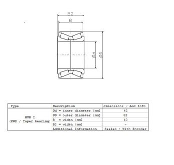 Подшипник ступицы NSK ZA42KWD11CA4301LB