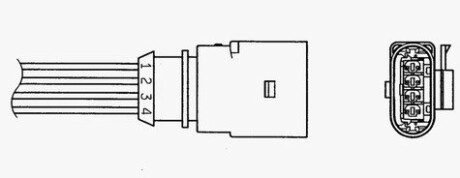 Лямбда-зонд NTK (OZA510-AU9) AUDI Q7 "3,0 "10-15 - замінено на NGK93732 NTK(NGK) 93048