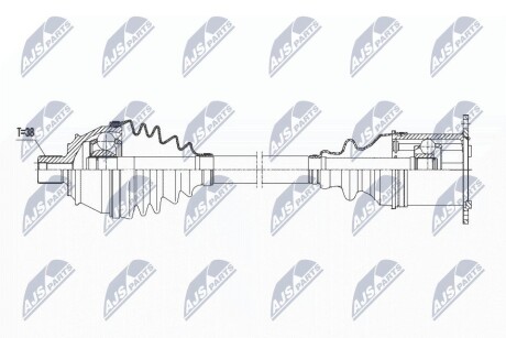 ПІВВІСЬ | AUDI A6 2.0TDI 05-11 /ATM CVT,ПРАВ/ NTY NPWAU021