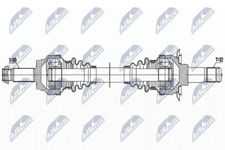 Піввісь (задня) BMW X5 (E70) 09-13 (32x30x809) NTY NPW-BM-162 (фото 1)