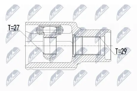 ШРУС внутренний правый Ford Ranger NTY NPWFR089