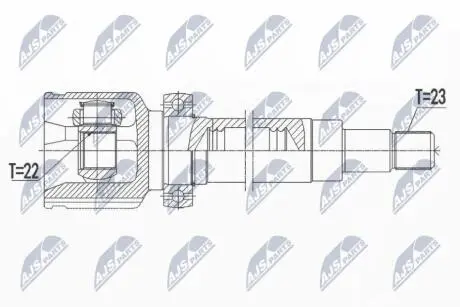 Шрус полуоси NTY NPWFR114