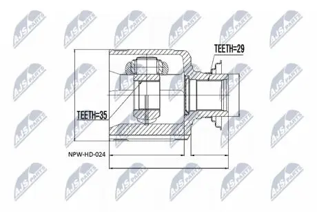 Шрус полуоси NTY NPWHD024
