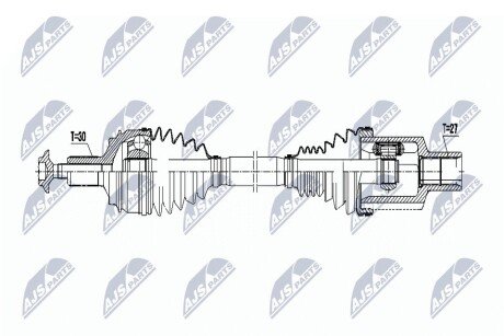 ПОЛУОСЬ NTY NPWME075