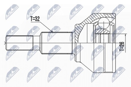 Шрус наружный 26*32 Dodge journey NTY NPZCH031 (фото 1)