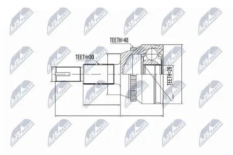 Шрус NTY NPZTY077