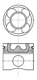 Поршень NURAL 87-127400-00