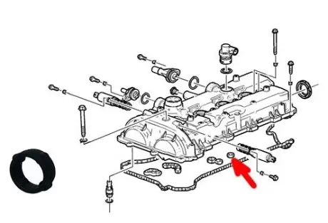 Прокладка в клапанную крышку Opel 12627105