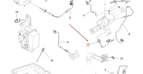 Датчик температури фільтра сажі Opel 95520963