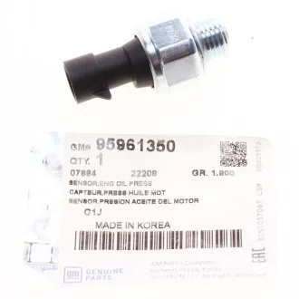 Оригинальный датчик давления масла Opel 95961350