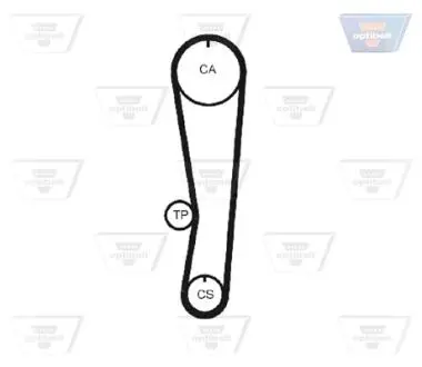 Ремінь зубчатий OPTIBELT ZRK1161