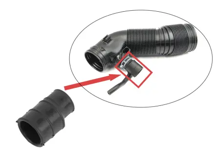 Патрубок вентиляции на гофру воздушного фильтра (1J0129684CH) Original Imperium 229018