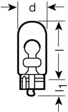 Автолампа 5W OSRAM 2825ULT