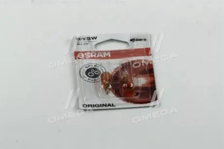 Лампа вспомогат. освещения wy5w 12v 5w w2,1x9,5d (2 шт) blister OSRAM 2827-02b