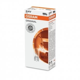 Автолампа (2w 24v w2,1x9,5d 5xf) OSRAM 2840 (фото 1)