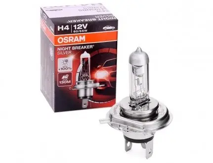 Автолампа Night Breaker Silver H4 12V 60/55W OSRAM 64193NBS
