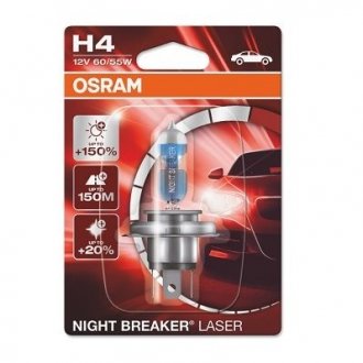 Автолампа Night Breaker Laser H4 12V 60/55W OSRAM 64193NL-01b (фото 1)