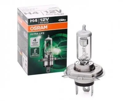 Лампа Ultra Life H4 12v 60/55 P43T (утроенный срок службы) OSRAM 64193 ULT