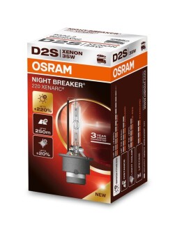 ЛАМПА D2S 85V 35W P32d-2 NIGHT BREAKER 220 XENARC OSRAM 66240XN2