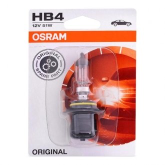 Автолампа HB4 12V 51W P22d ORIGINAL LINE (1 шт) blister OSRAM 9006-01b (фото 1)