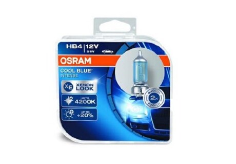 Комплект ламп hb4 12v 51w cool blue intense 4200k OSRAM 9006 CBI-HCB (фото 1)