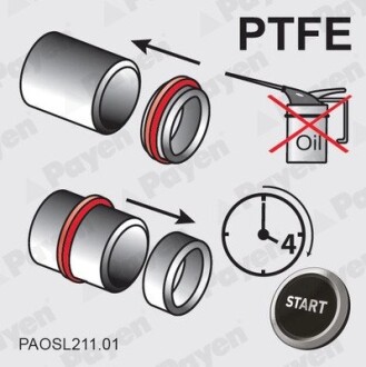 Сальник PSA 61X75X8 / ASW RD PTFE/ACM Payen NA5363