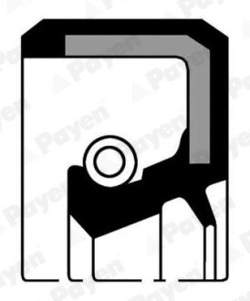 Сальник двигателя FRONT/N PSA 1.0/1.1/1.4,MITSUBISHI 6G72/4G18/4G69, HYUNDAI D4BH 36X50X8 (PAY Payen NF808