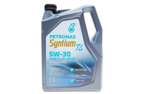 Масло моторное 5W30 SYNTIUM X (5L) (FORD WSS-M2C913-C/D) Petronas 70982M12EU