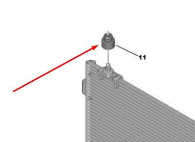 Опора радіатора кондиціонера Peugeot/Citroen 6453 EE