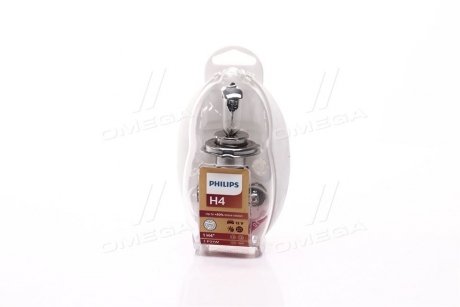 Лампа фарная (набор) h4 12v 60/55w p43t PHILIPS 55473EKKM