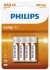 Батарейки AAA R03 - Longlife AAA 1.5V / 4 шт PHILIPS R03L4B/10 (фото 1)