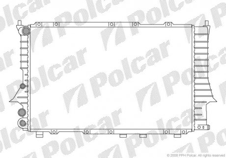 Радіатор охолодження Polcar 131608-1