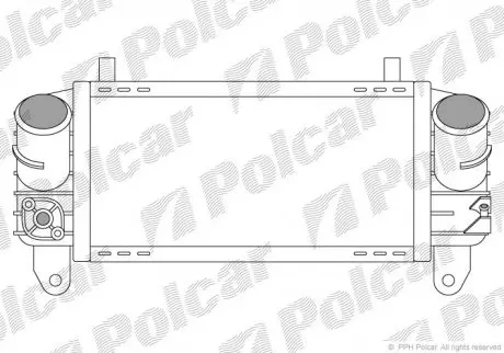 Радиатор воздуха (Интеркулер) Polcar 1322J8-1