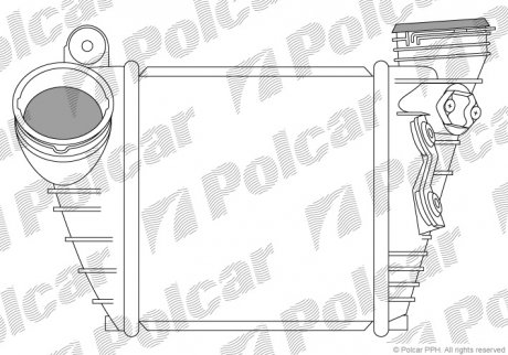 Радиаторы воздуха (Интеркулеры) Polcar 1323J8-2 (фото 1)