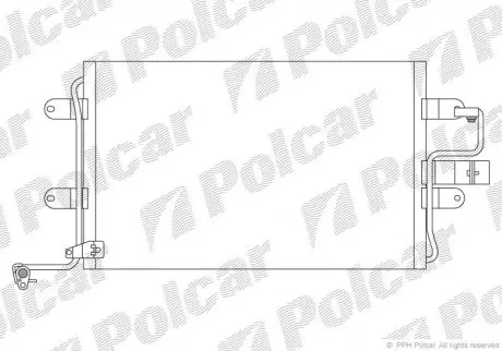 Радиатор кондиционера Polcar 1323K8C2