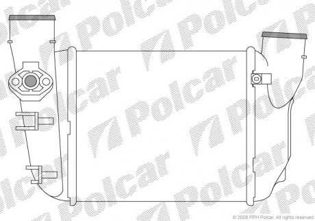 Радиаторы воздуха (Интеркулеры) Polcar 1325J81X (фото 1)