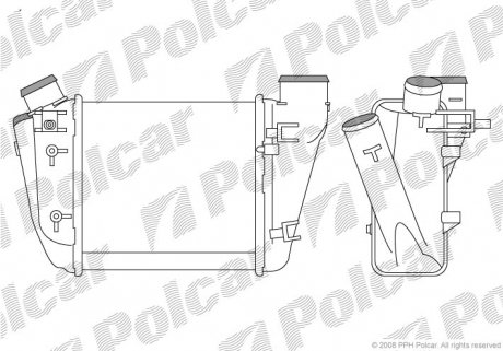 Радиаторы воздуха (Интеркулеры) Polcar 1325J83X