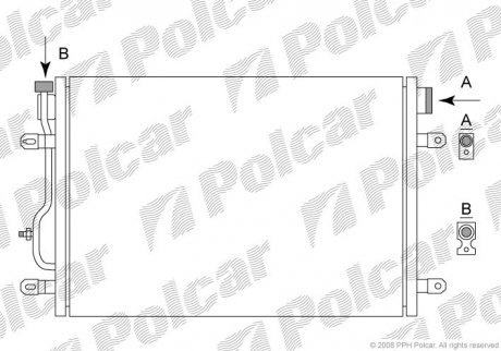 Радиаторы кондиционера Polcar 1334K8C2S