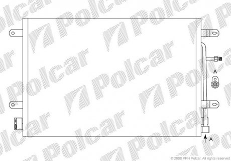Радиаторы кондиционера Polcar 1335K8C1 (фото 1)
