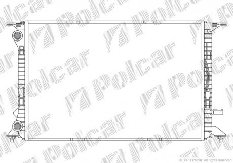 Радиаторы охлаждения Polcar 1337084X (фото 1)