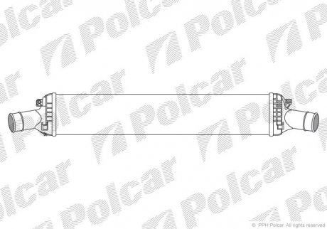 Радиаторы воздуха (Интеркулеры) Polcar 1337J82X (фото 1)